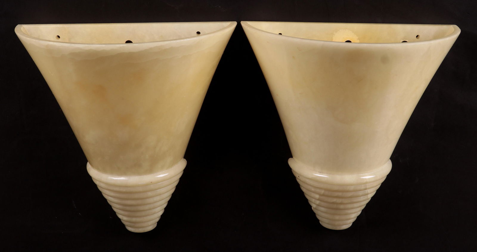 A Pair of Art Deco Period Glass Sconces (1 of 5)