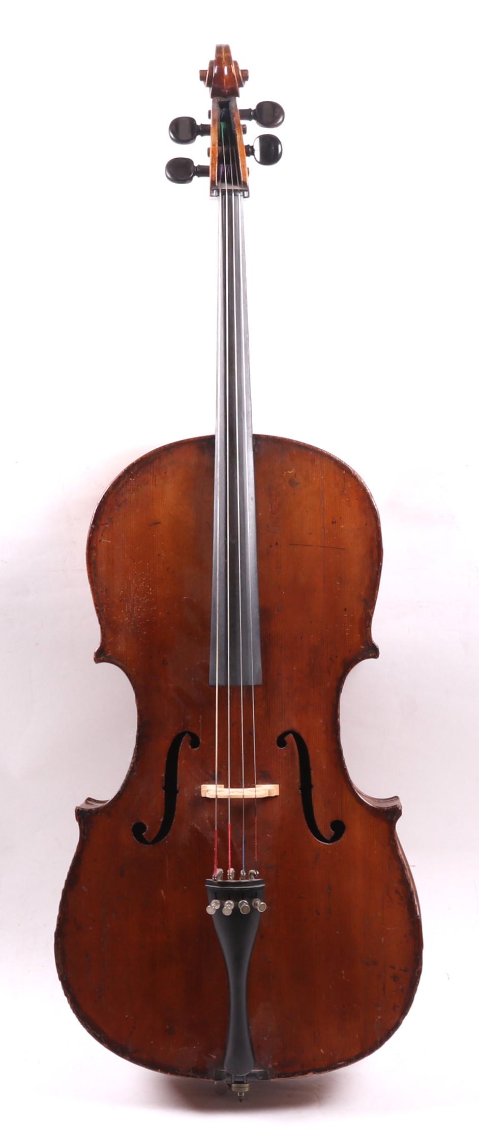 A 19th Century Cello with Four Bows (1 of 15)