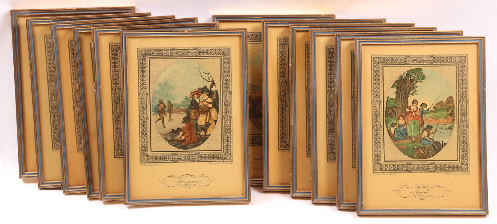 12 Prints After Bartolozzi, Months of the Year (1 of 17)