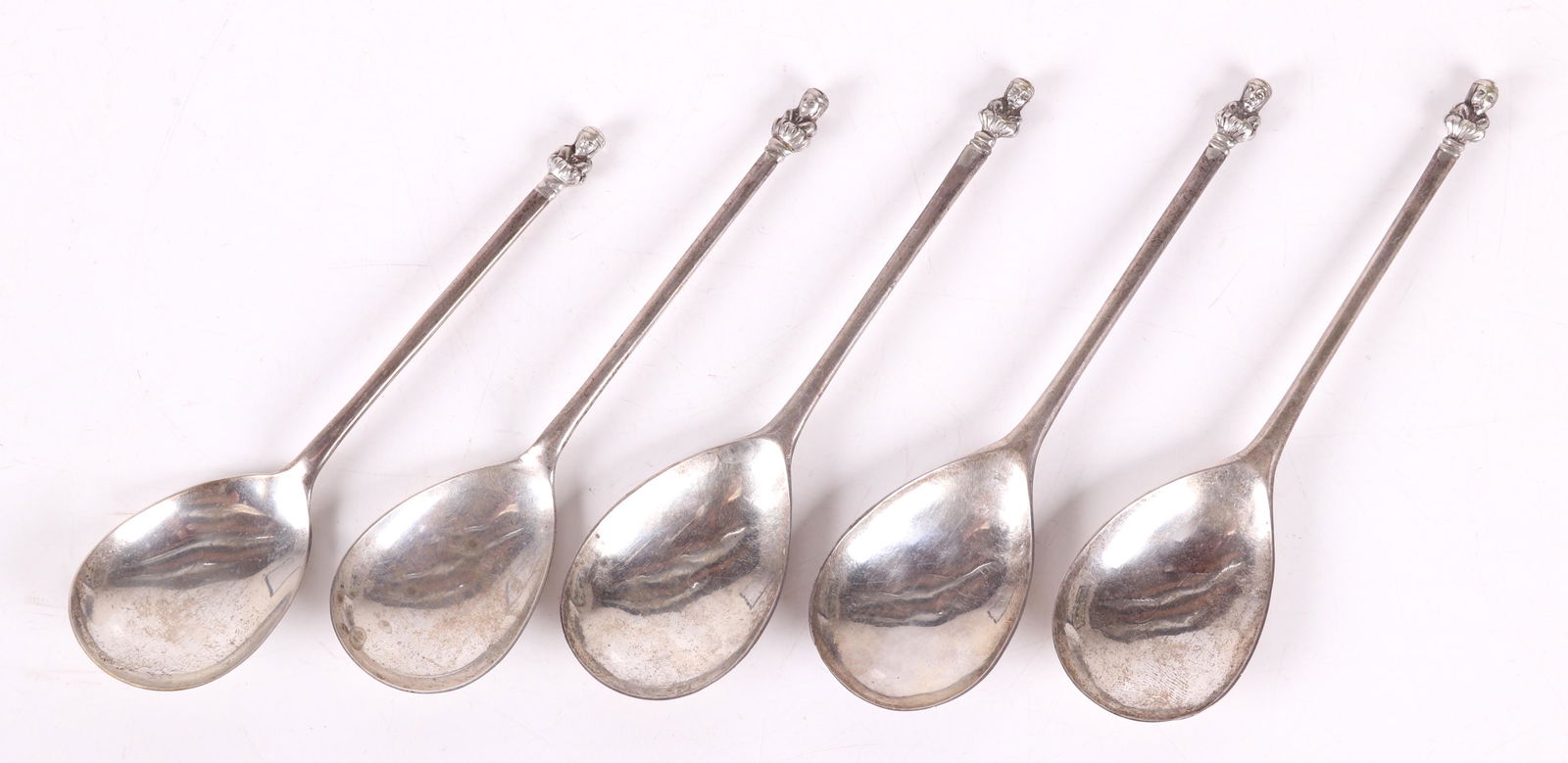 A Group of Scottish Sterling Spoons, 18th c. (1 of 8)