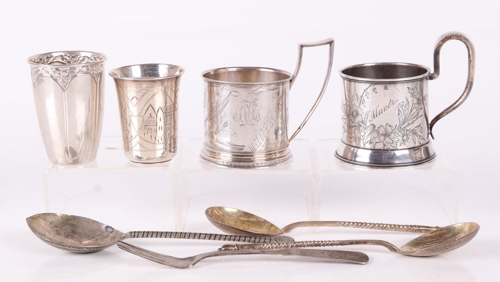 A Group of Russian Silver Items (1 of 16)