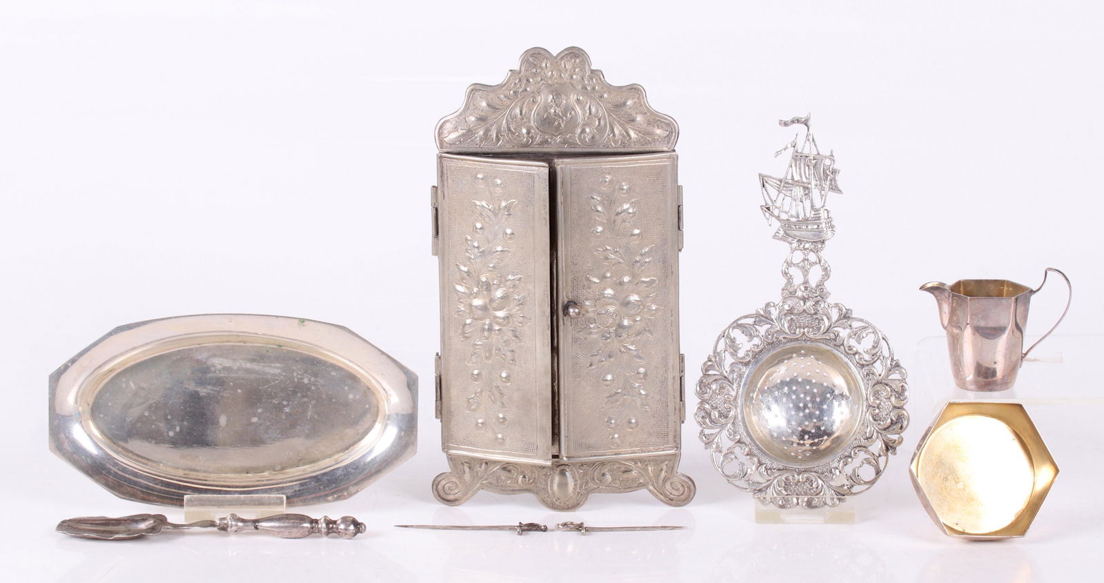 An Estate Lot of Sterling Tableware (1 of 14)