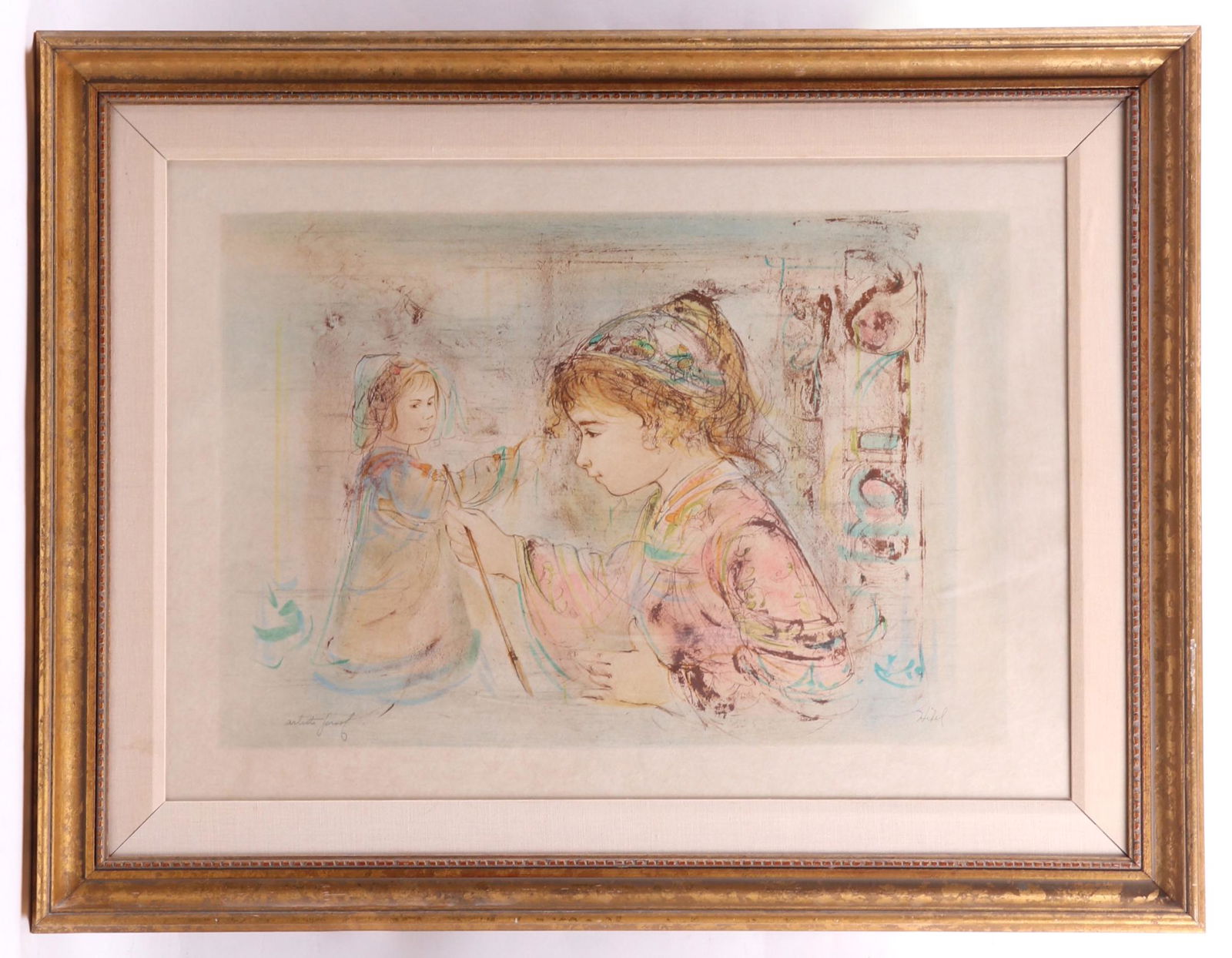 Edna Hibel (American 1917-2015) Lithograph (1 of 8)