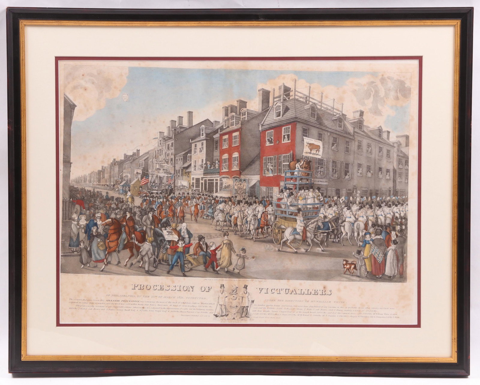 After Krimmel, 1821 Print, Philadelphia Interest (1 of 19)