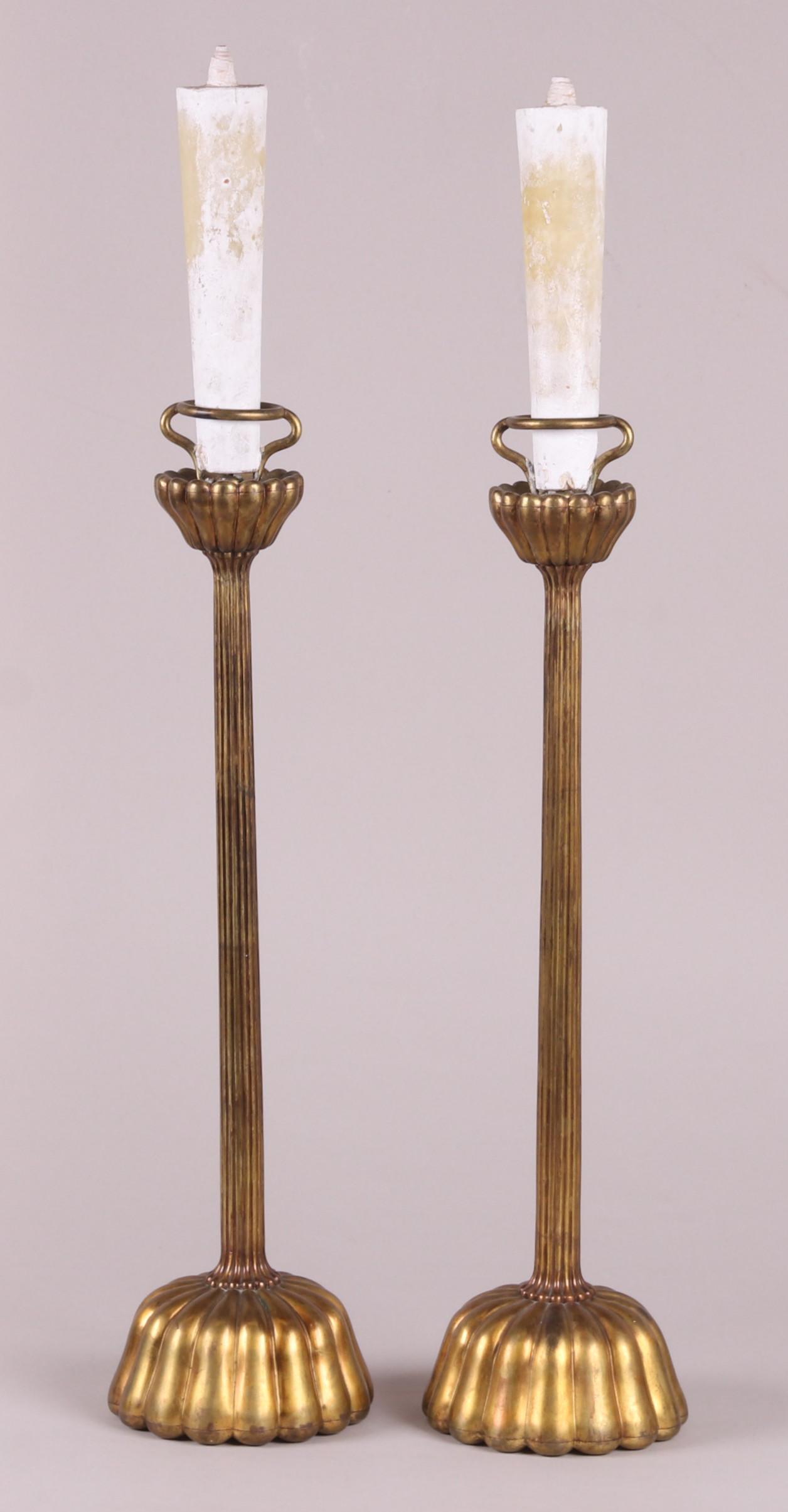 A Pair of Japanese Temple Candlesticks (1 of 7)