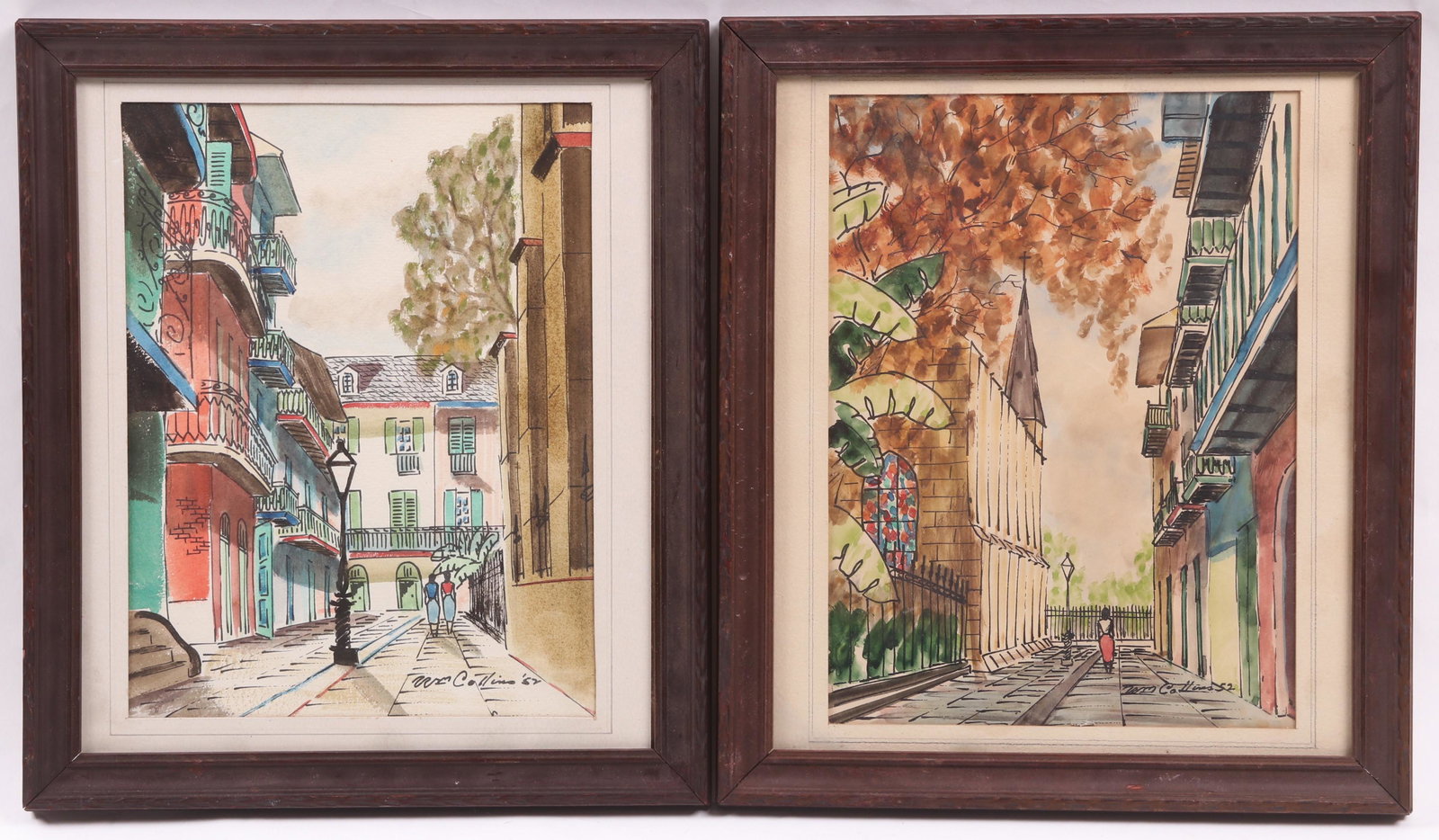 William Collins (New Orleans, 20th c.) Watercolors (1 of 8)