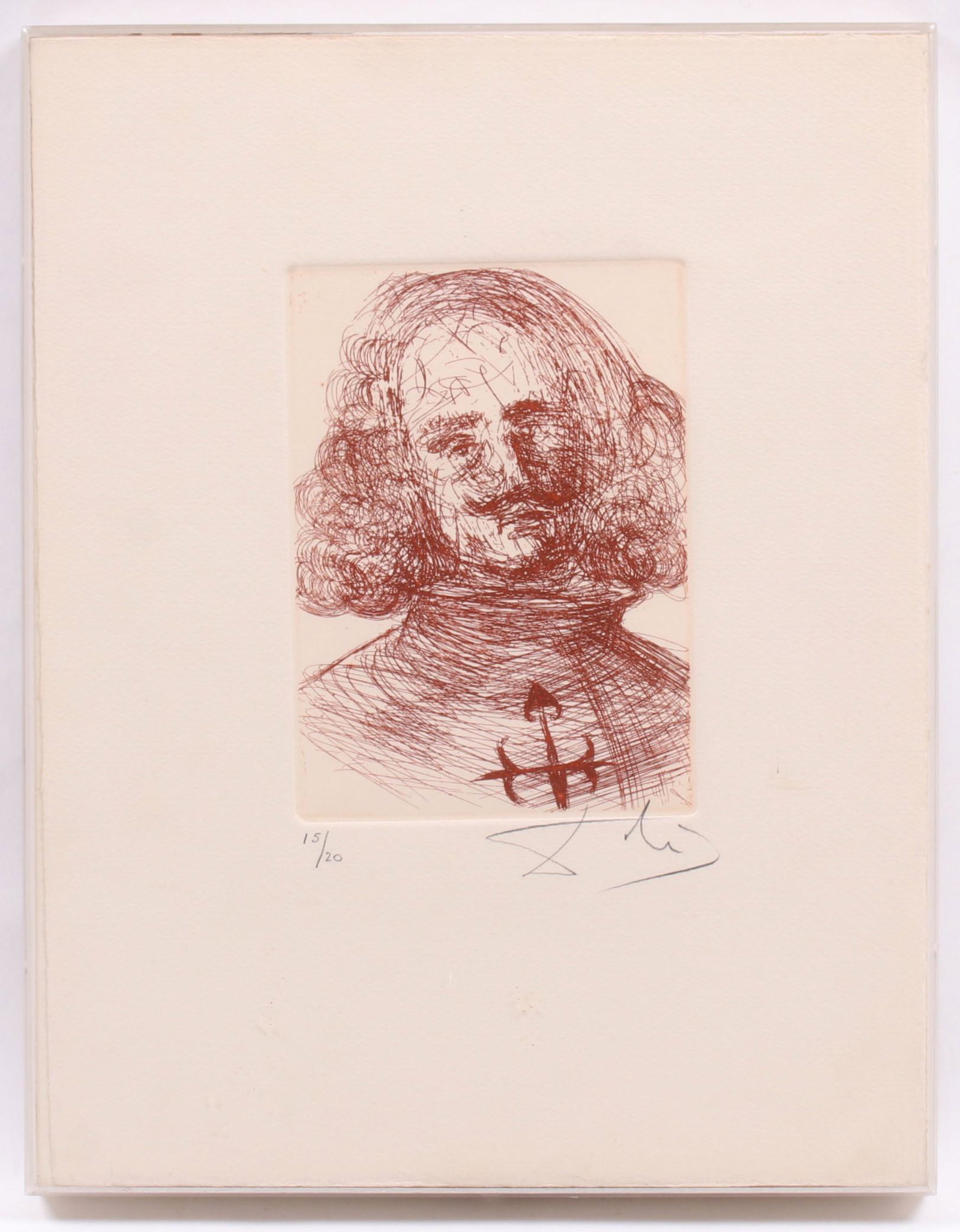 Salvador Dali, Portrait of Velazquez, Etching (1 of 5)