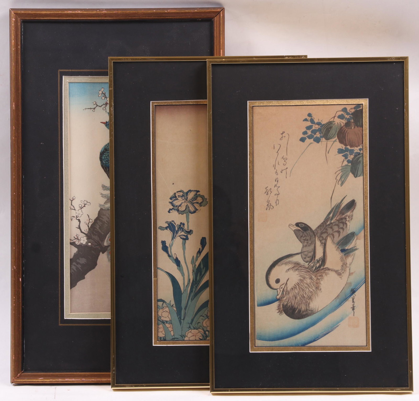 Three Japanese Woodblock Prints, Bird Subjects (1 of 12)