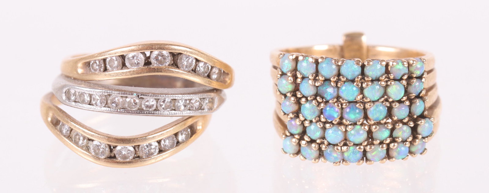 Two Gold Cocktail Rings (1 of 9)