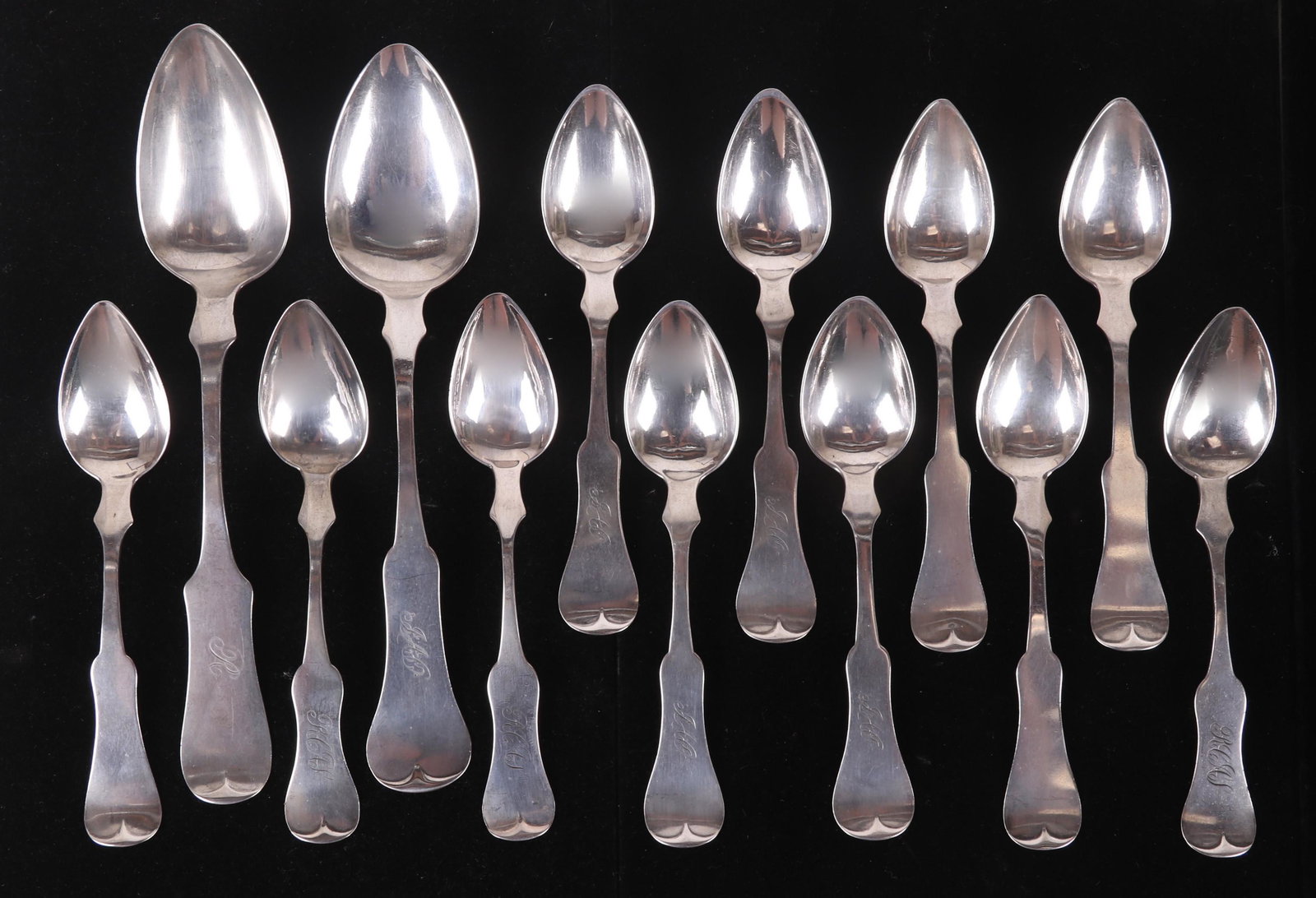 A Group of Coin Silver Spoons, St. Louis Makers (1 of 8)