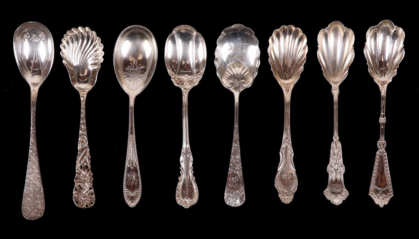 Eight Sterling Silver Sugar Spoons (1 of 11)