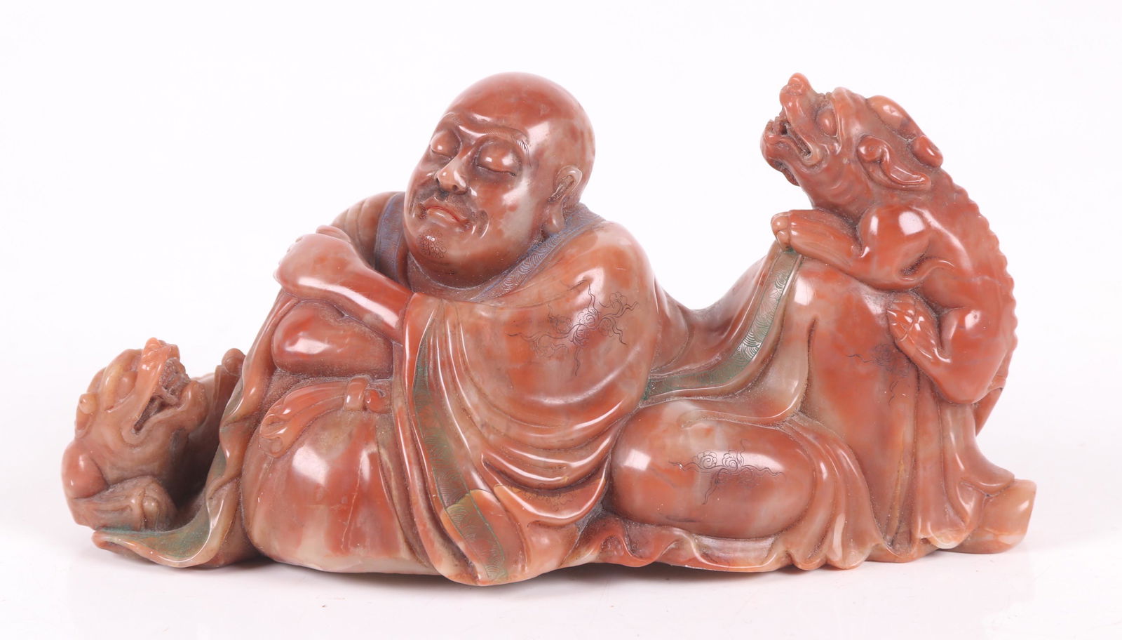 A Chinese Soapstone Figural Group (1 of 8)