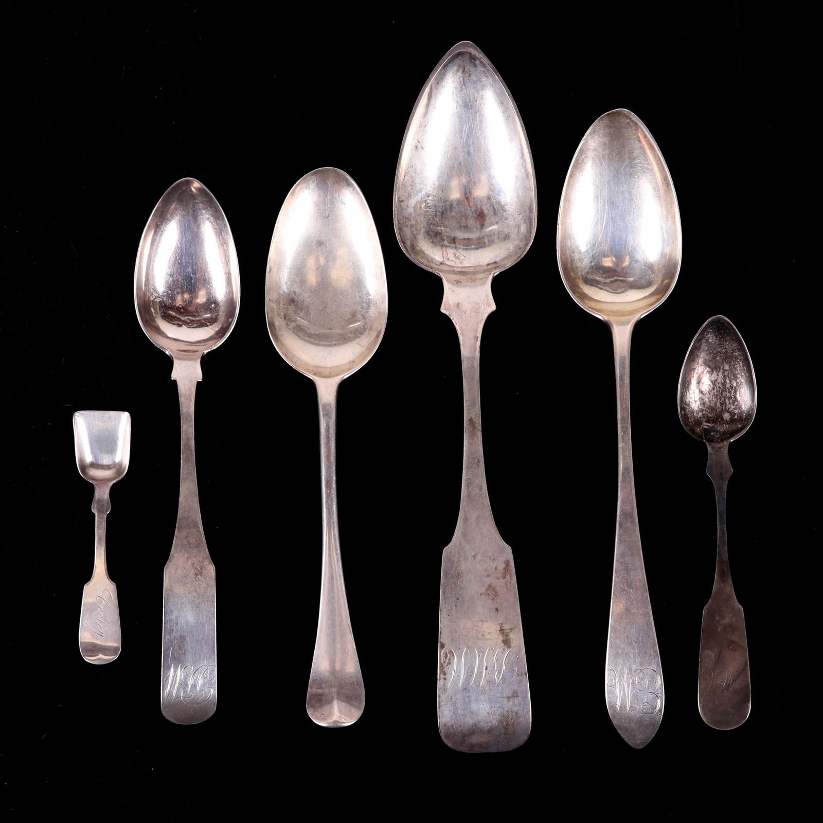 Six American Coin Silver Spoons (1 of 11)