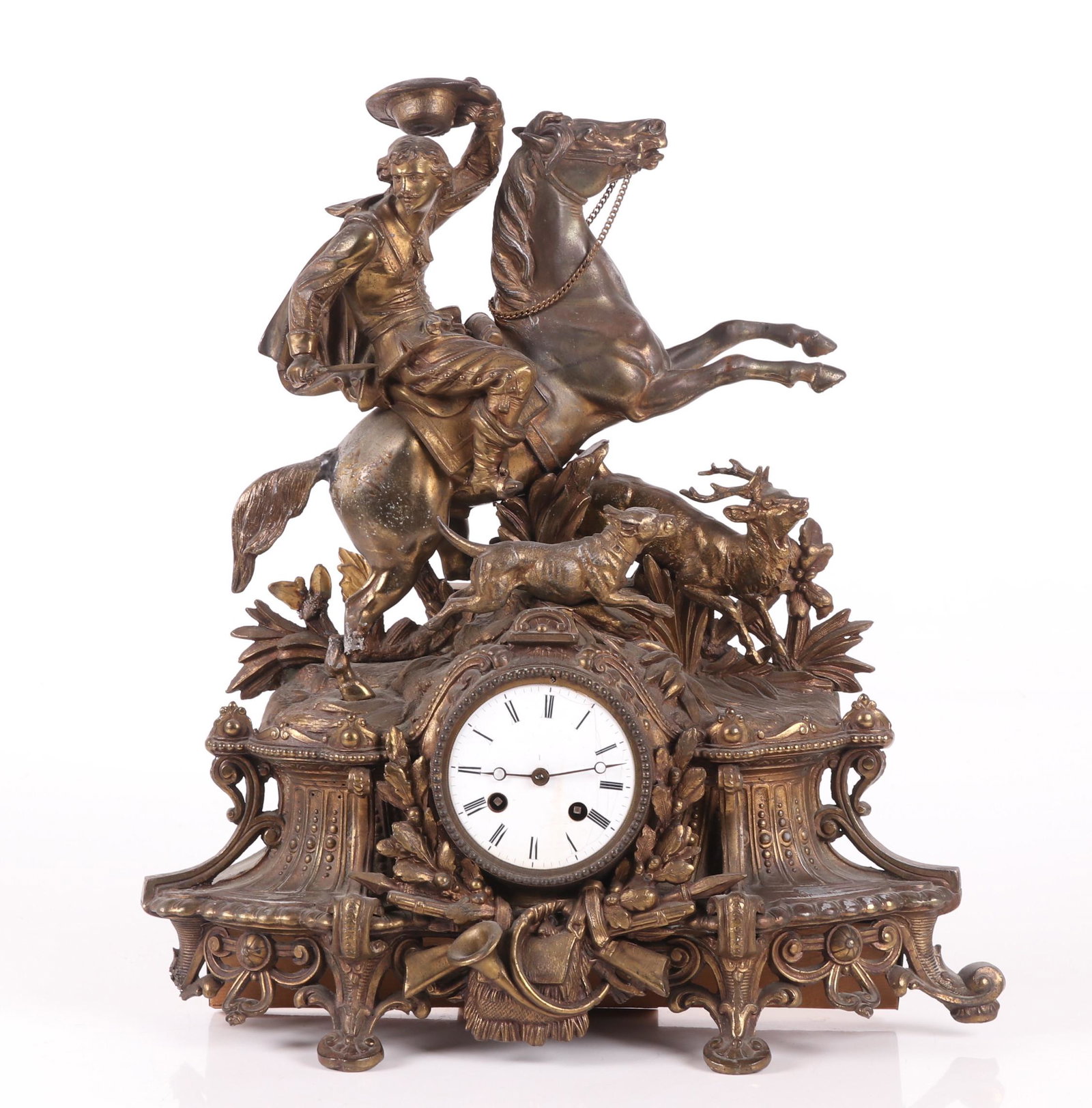 A Japy Freres Spelter Mantel Clock (1 of 9)