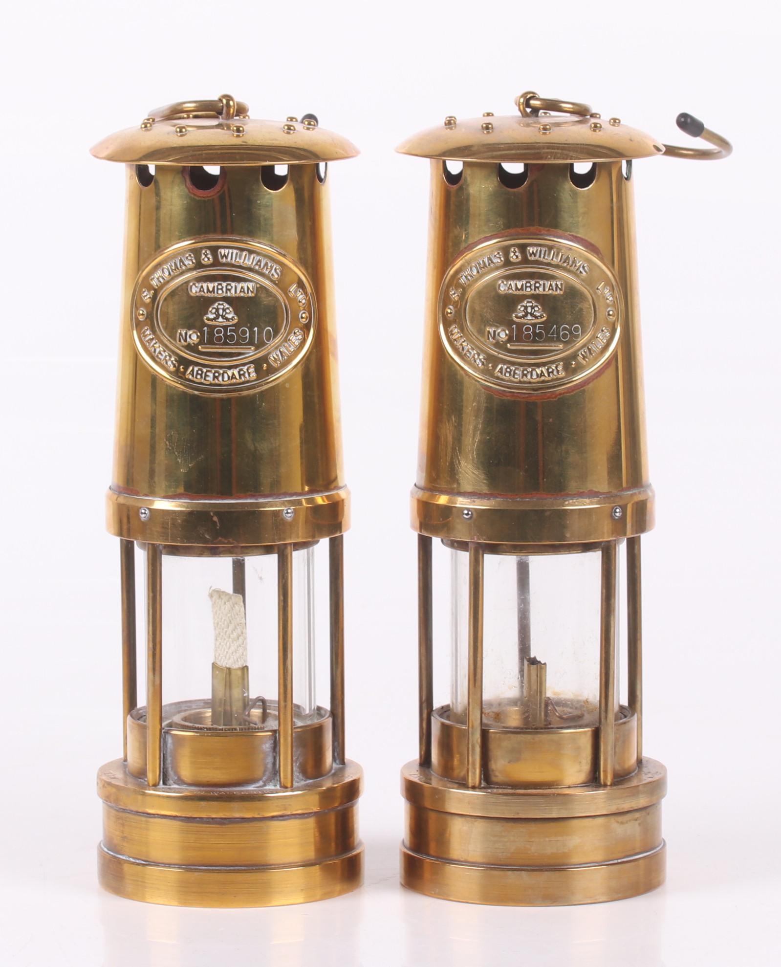 A Pair of Brass Miners Lanterns (1 of 11)