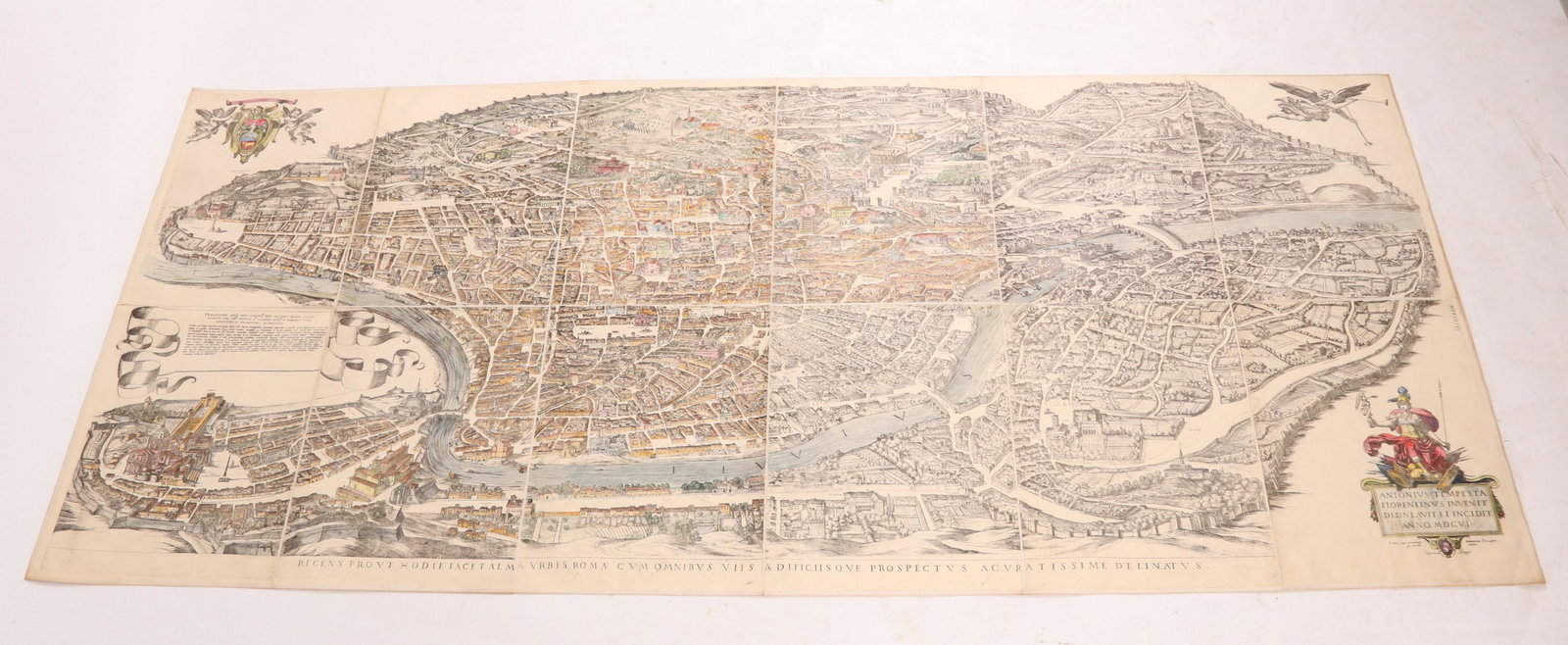 A Large Map, Plan of the City of Rome (1 of 14)