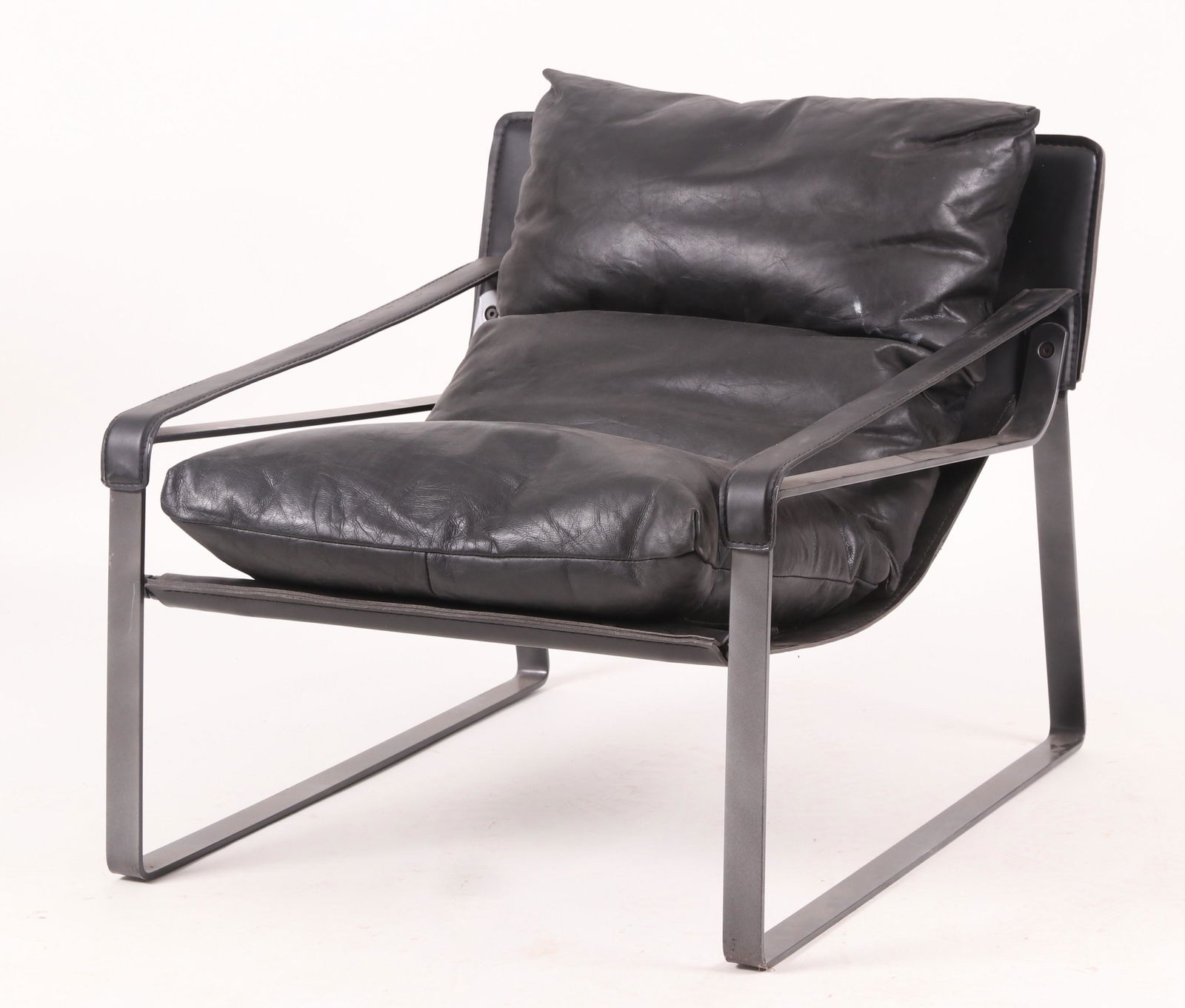 A Mid Century Modern Style Leather Armchair (1 of 5)