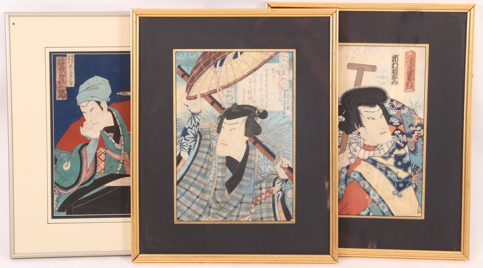 Three Japanese Woodblock Prints, Hiroshige (1 of 10)