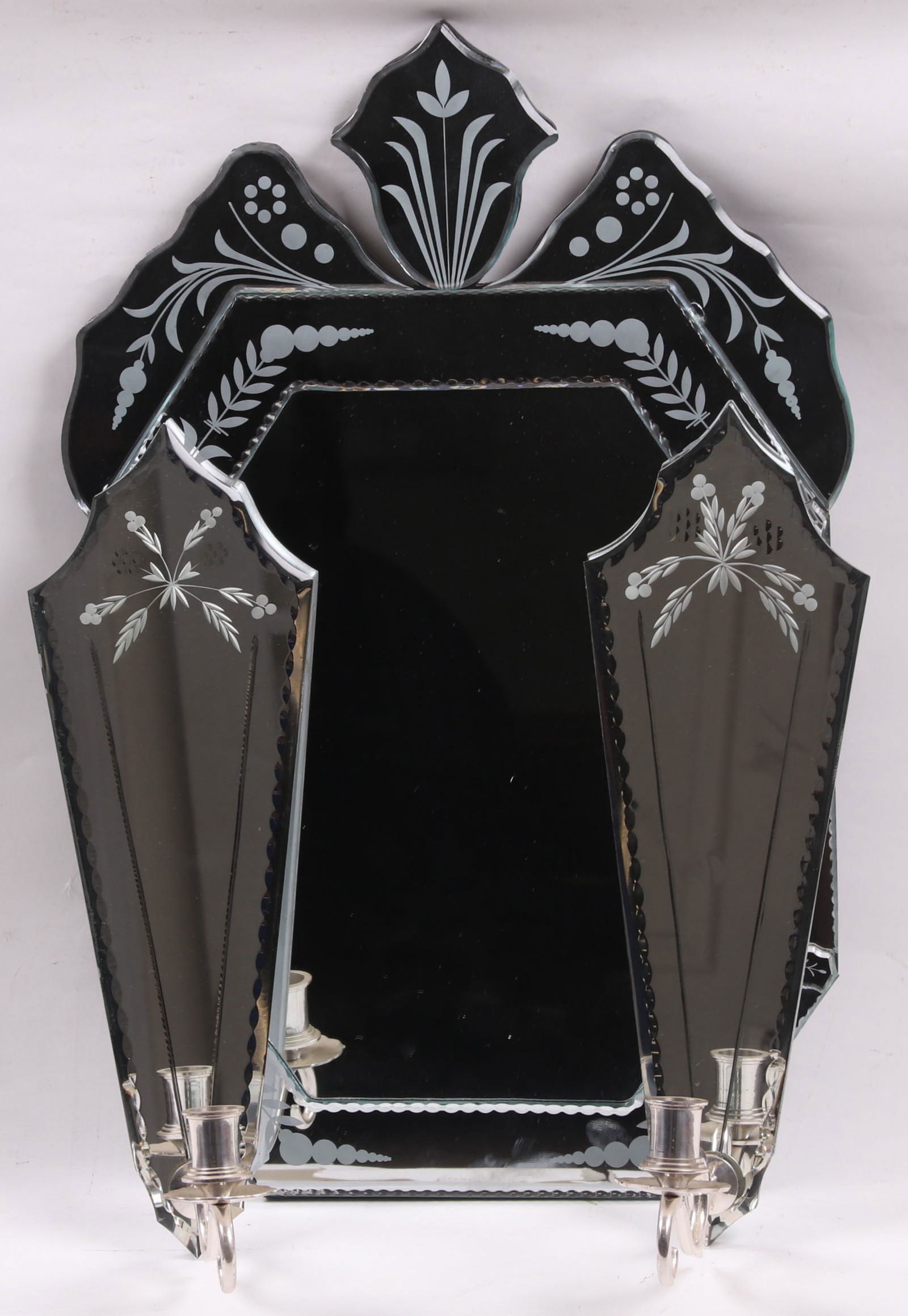 A Venetian Style Mirror and Pair of Sconces (1 of 11)