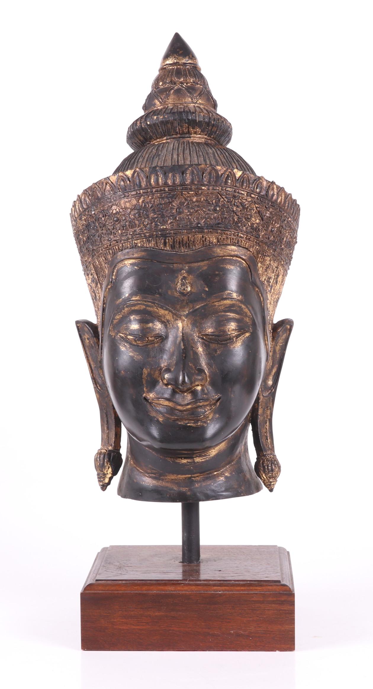 Large Bronze Head of Buddha (1 of 7)
