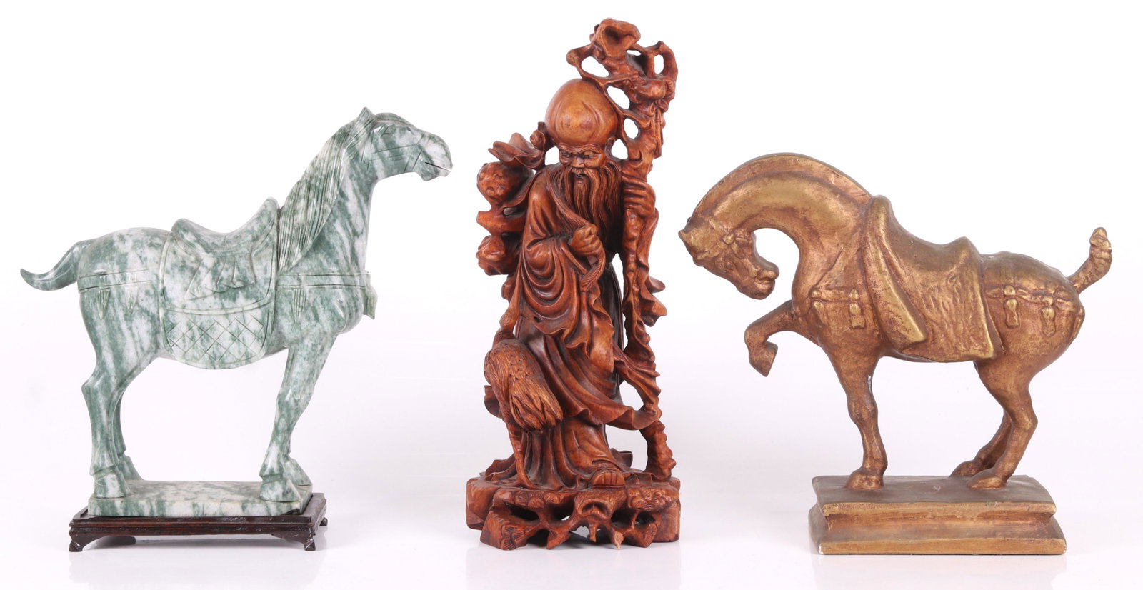 Three Chinese Items, Carved Stone, Etc... (1 of 17)