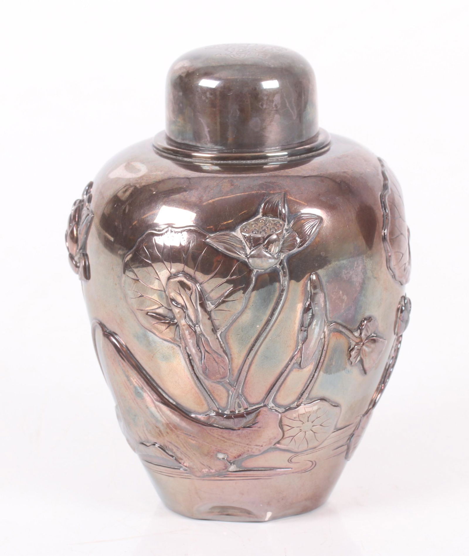 A Silver Tea Caddy by Musashiya Yokohama (1 of 10)