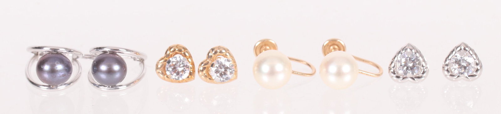 Four Pairs of 14k Gold Earrings (1 of 11)