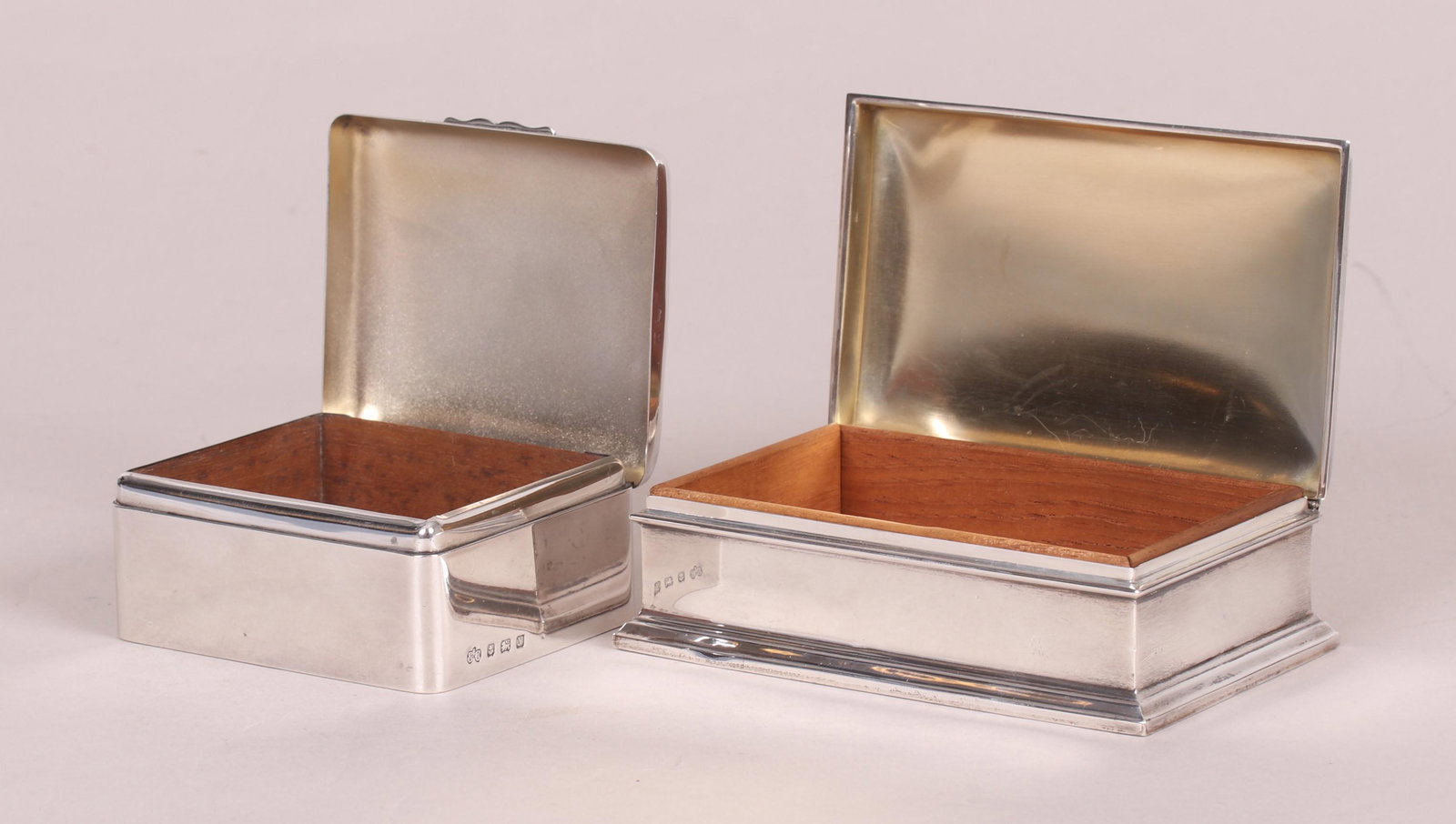 Two Sterling Silver Cigarette Boxes (1 of 10)