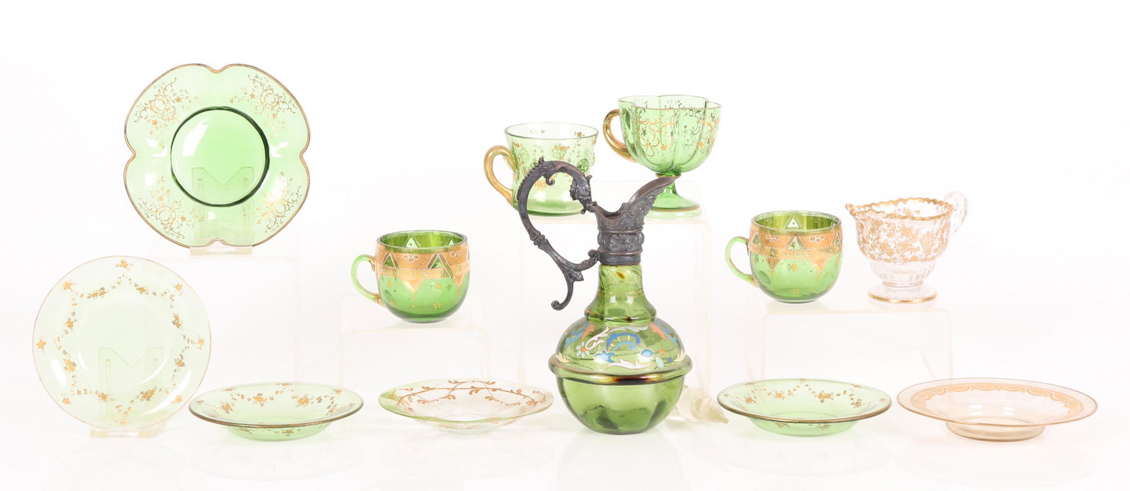 A Group of Bohemian Glass (1 of 9)