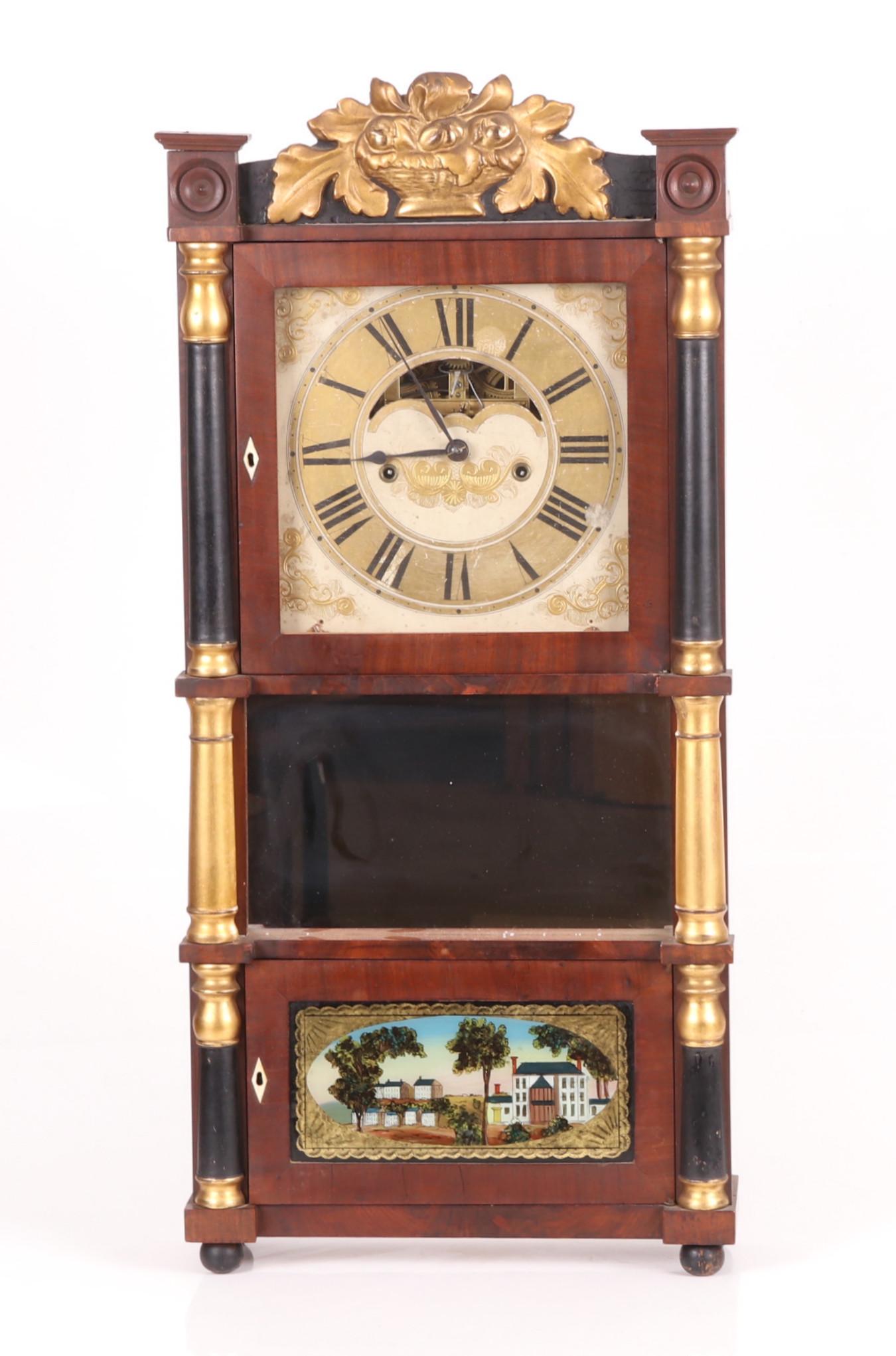 R & J.B. Terry, Triple Deck Shelf Clock c. 1835 (1 of 8)