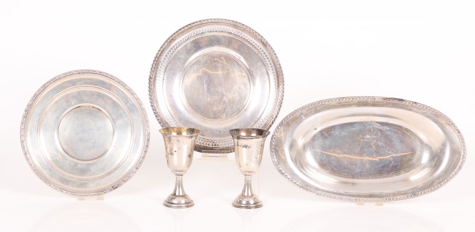 Five Pieces of Sterling Tableware (1 of 10)