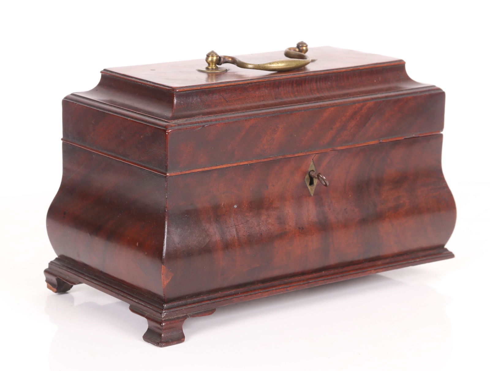 A Georgian Mahogany Tea Caddy (1 of 10)