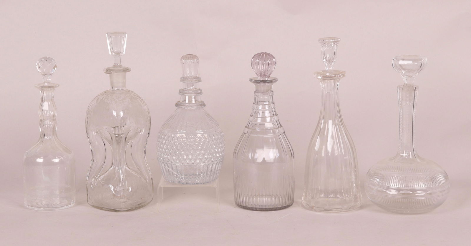 Six 19th Century Glass Decanters (1 of 13)