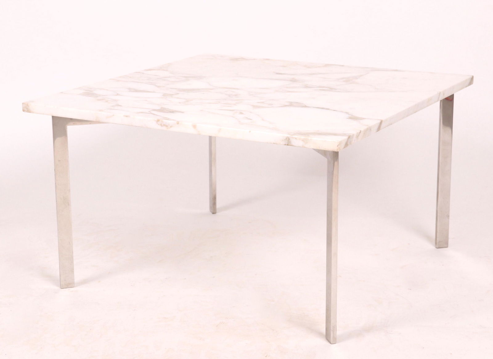 A Knoll Chrome and Marble Table (1 of 7)