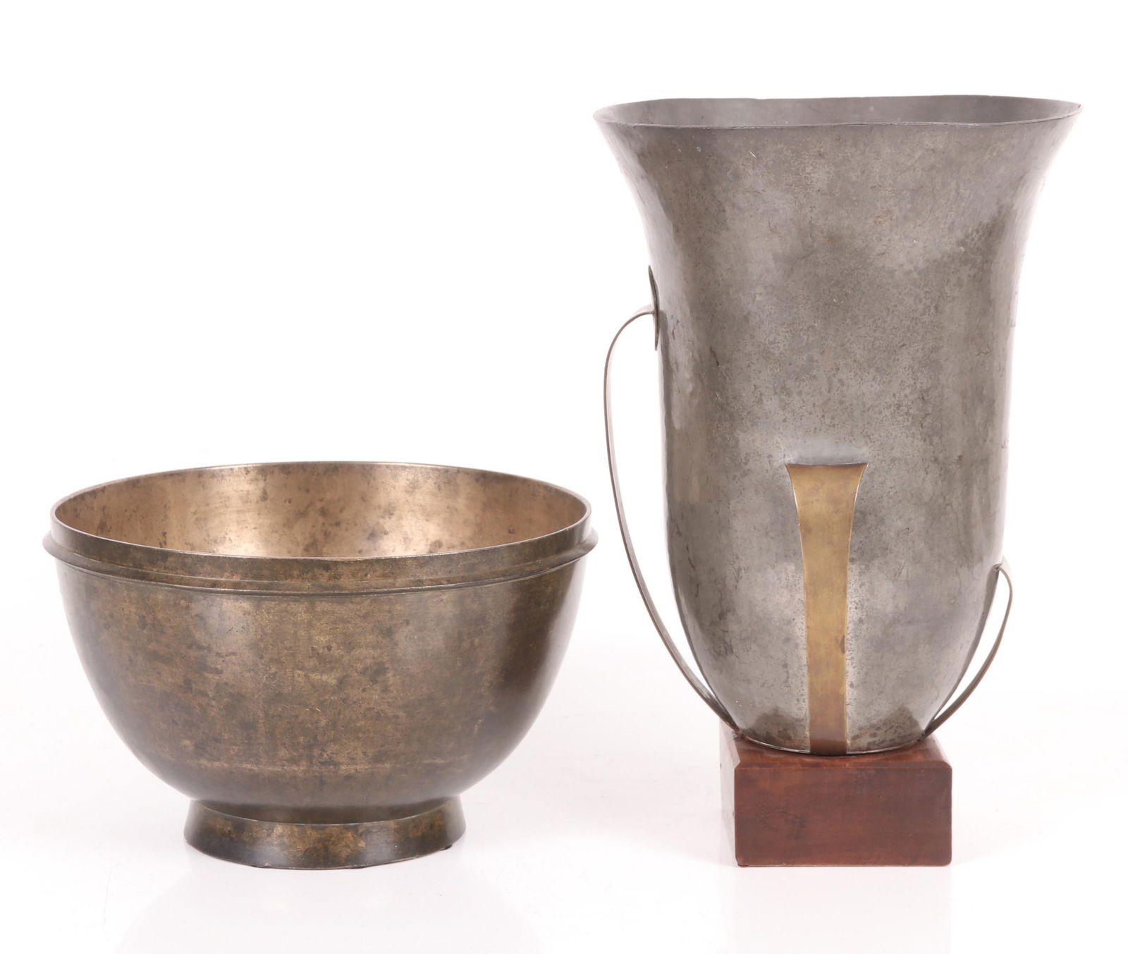 Two Art Deco Metal Vessels (1 of 10)