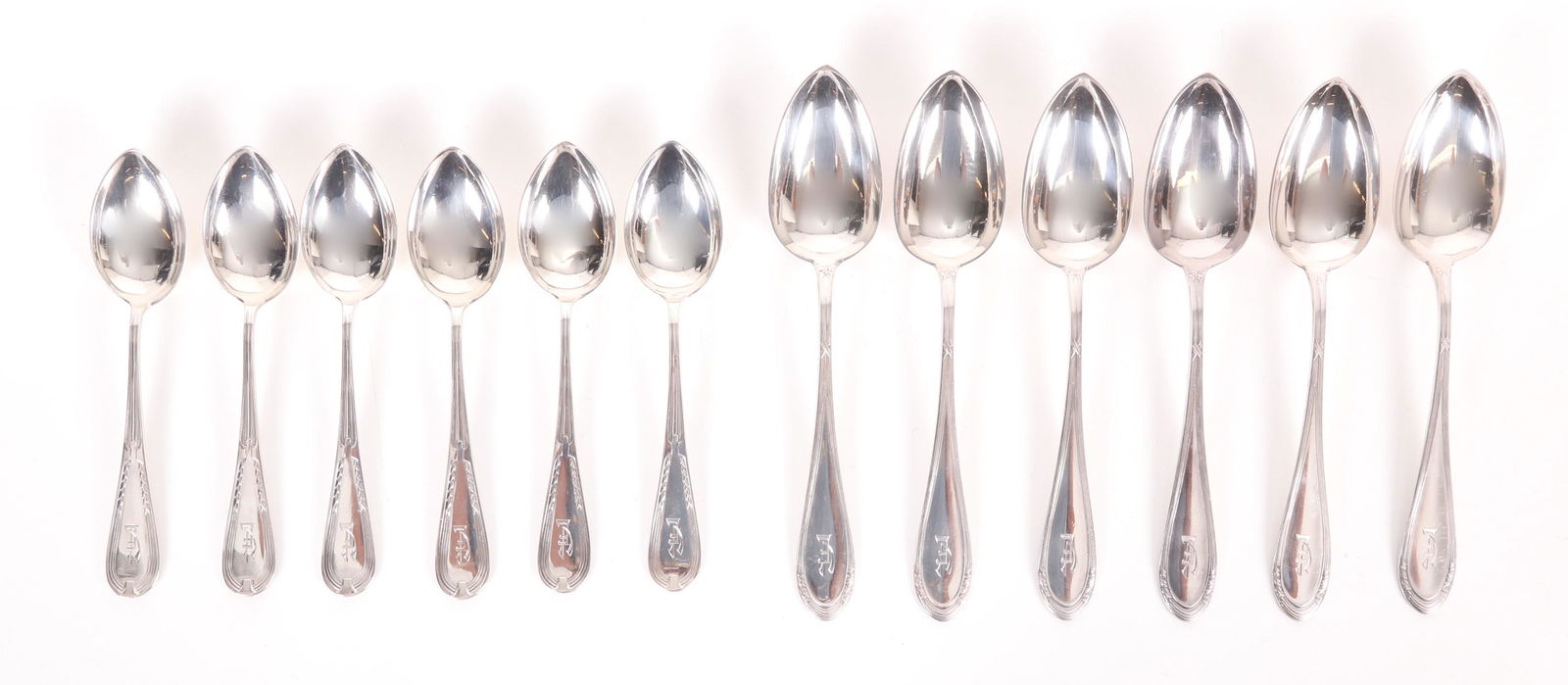 A Set of .875 Silver Spoons, Latvian (1 of 5)