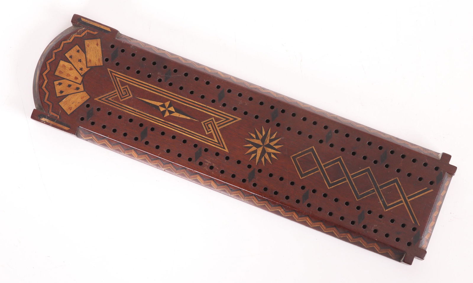 A 19th Century Inlaid Cribbage Board (1 of 7)