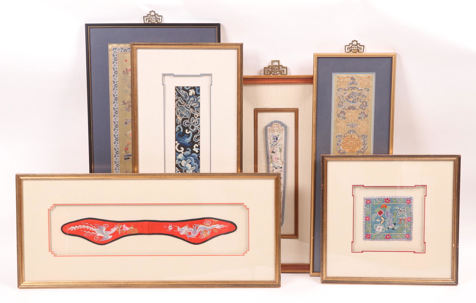 Six Pieces of Chinese Framed Needlework (1 of 13)