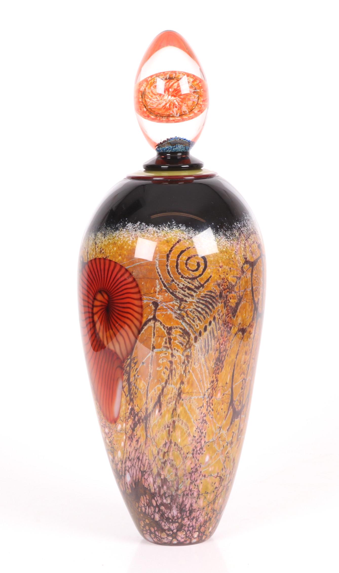 Richard Satava (Born 1950) Art Glass Vase (1 of 9)