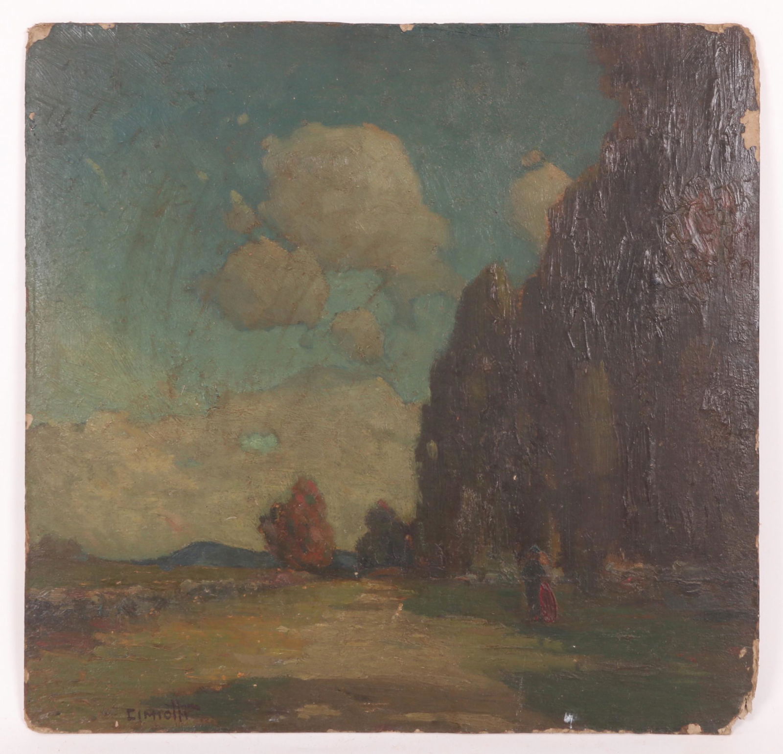 Gustave Cimiotti, Jr. (1875 - 1969) Oil on Board (1 of 8)