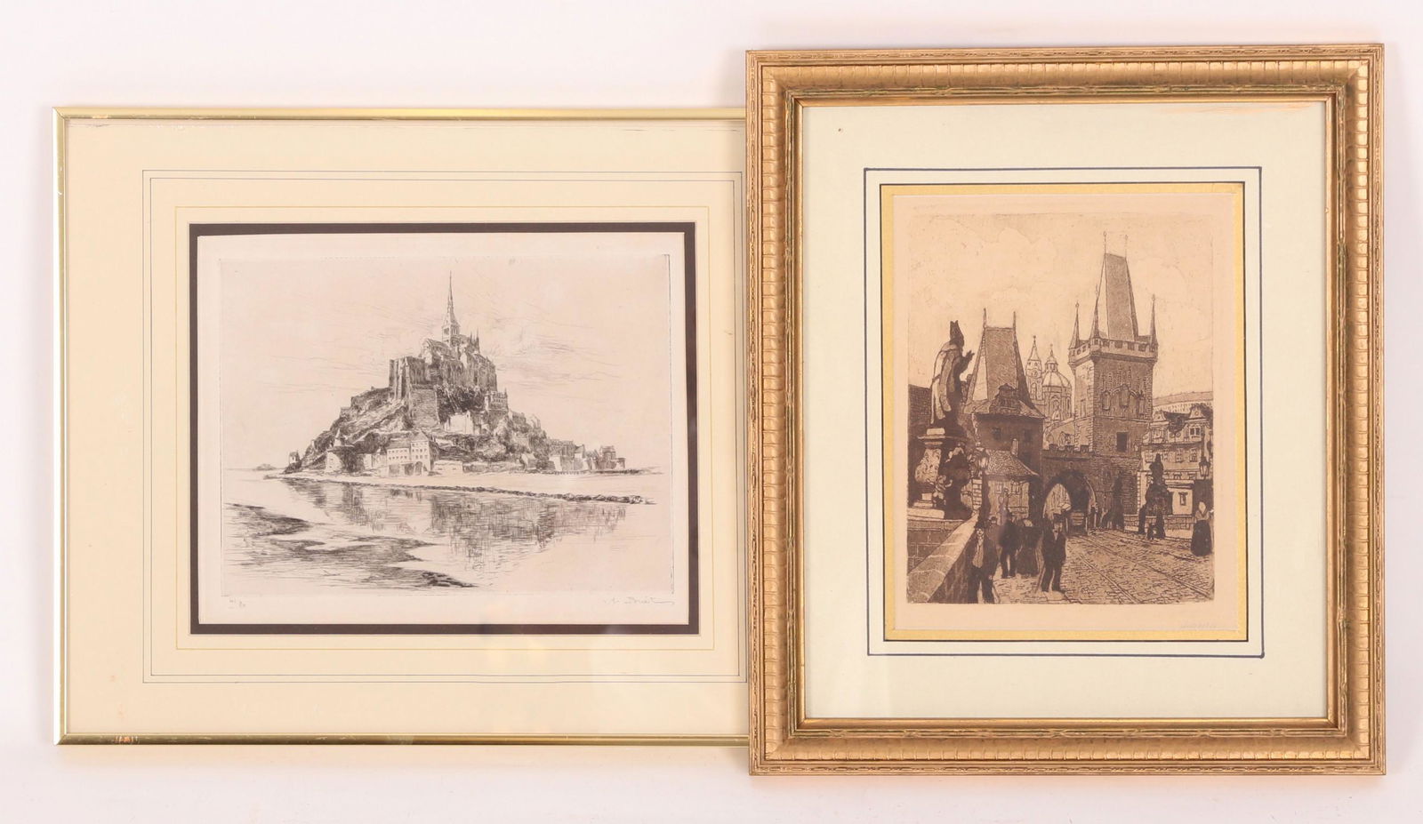 Two Etchings, Including a View of Notre Dame (1 of 9)