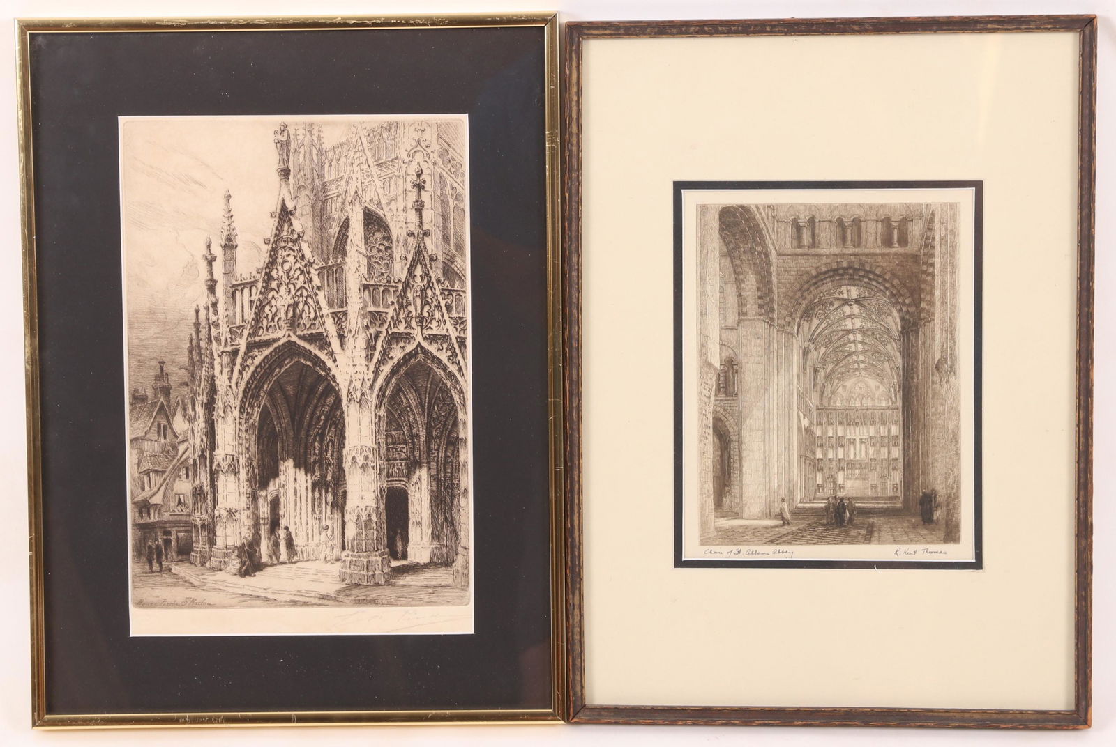 Two Etchings, Including Charles Pinet (1 of 8)
