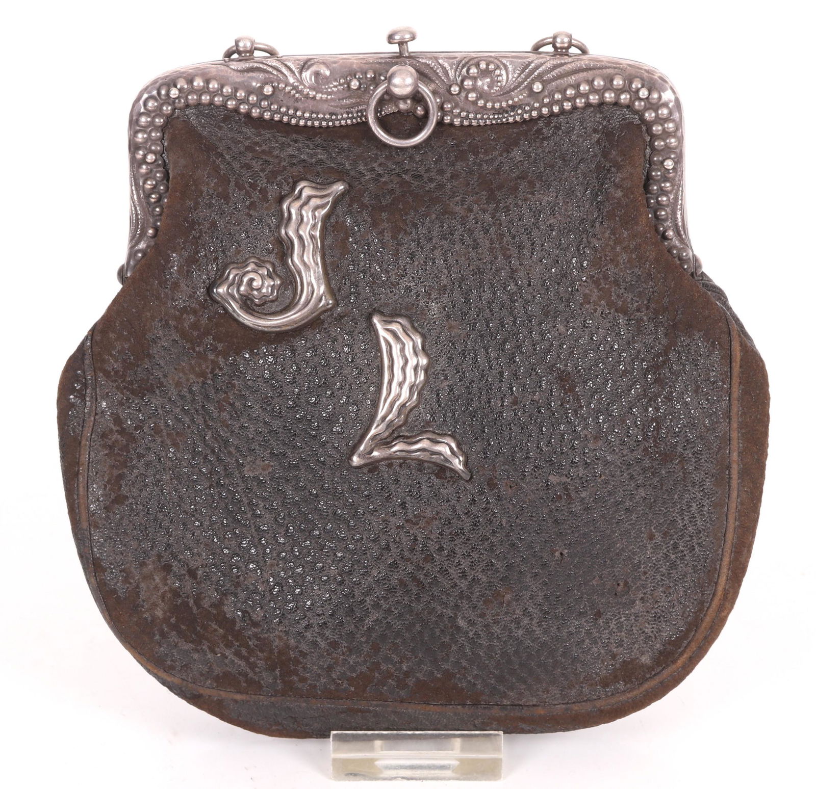 A Tiffany Sterling and Leather Handbag (1 of 11)