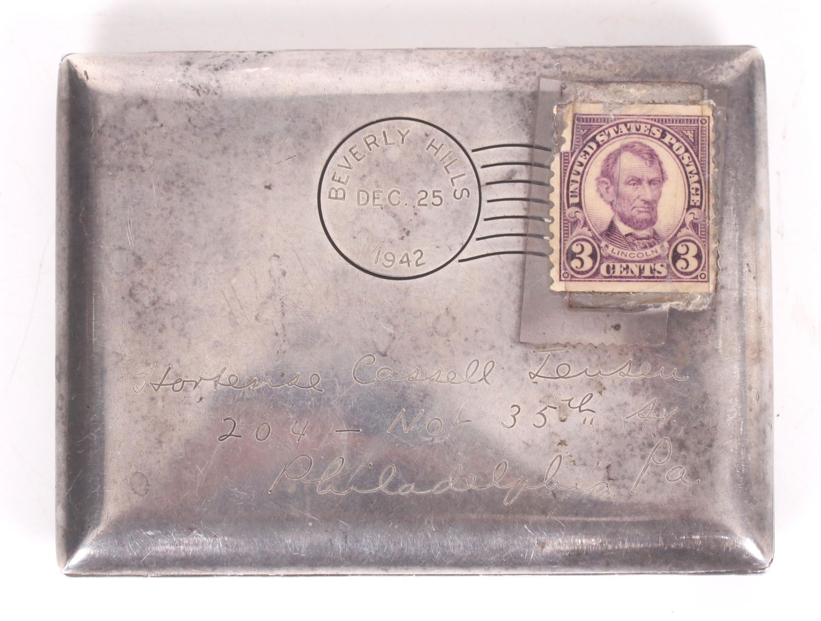 A Sterling Silver Compact, Edward G. Robinson (1 of 8)