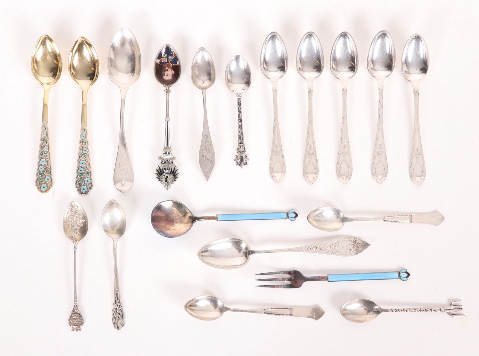 A Group of European Silver Flatware (1 of 10)