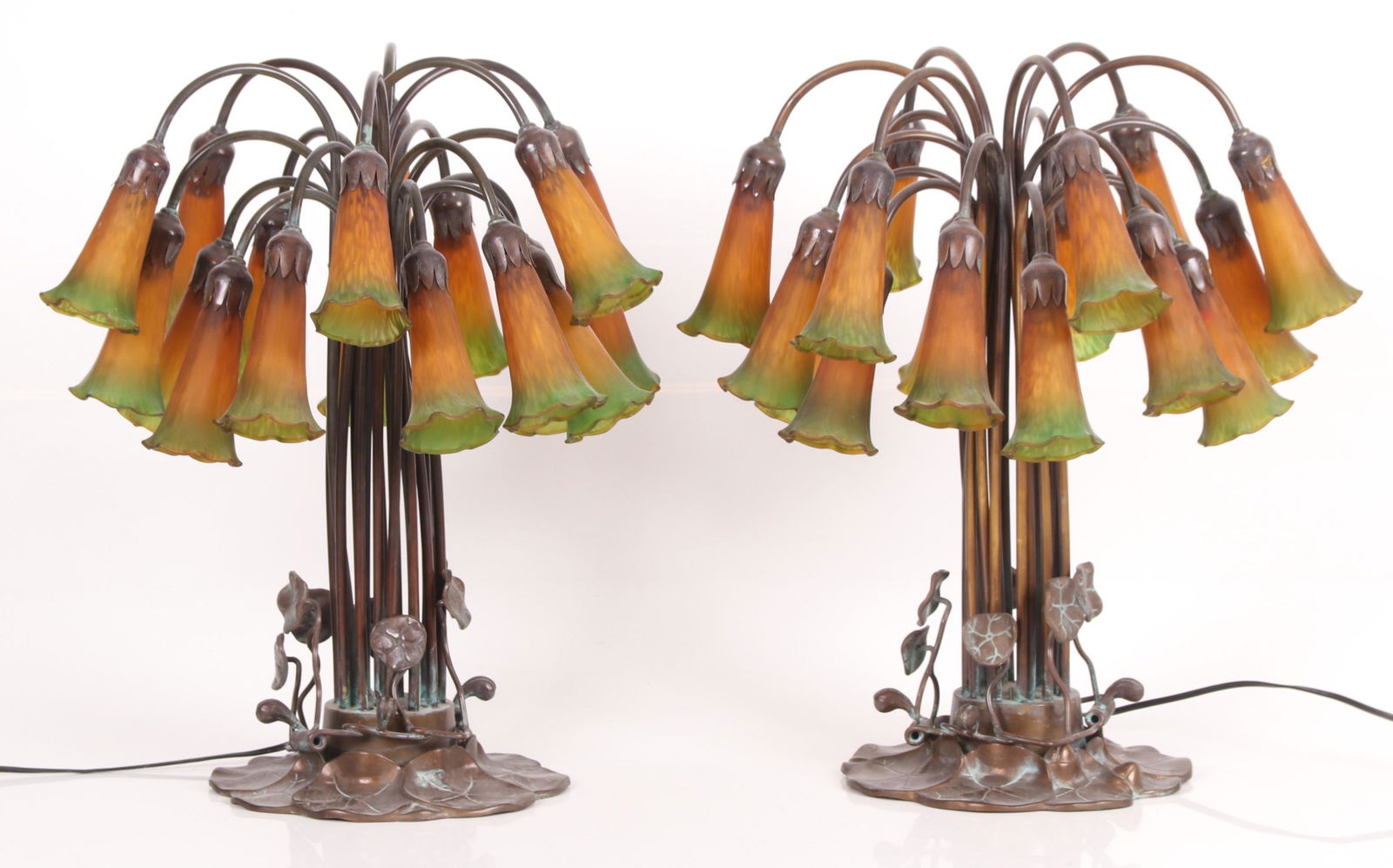 A Pair of Tiffany Style Lamps (1 of 8)