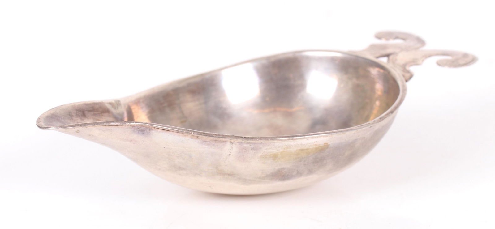 An American Coin Silver Pap Boat c. 1720 (1 of 5)