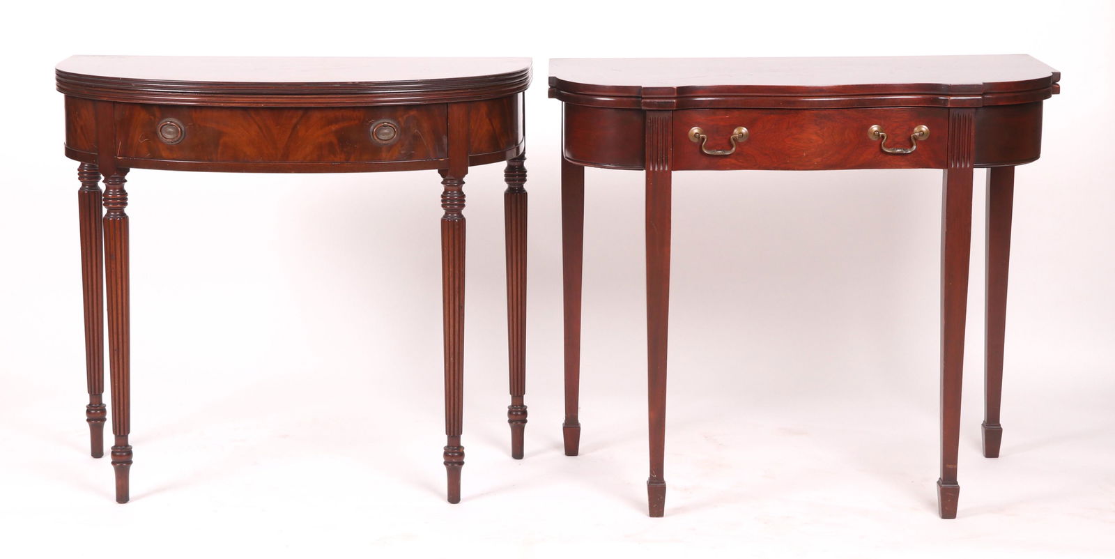 Two Federal Style Mahogany Card Tables (1 of 14)