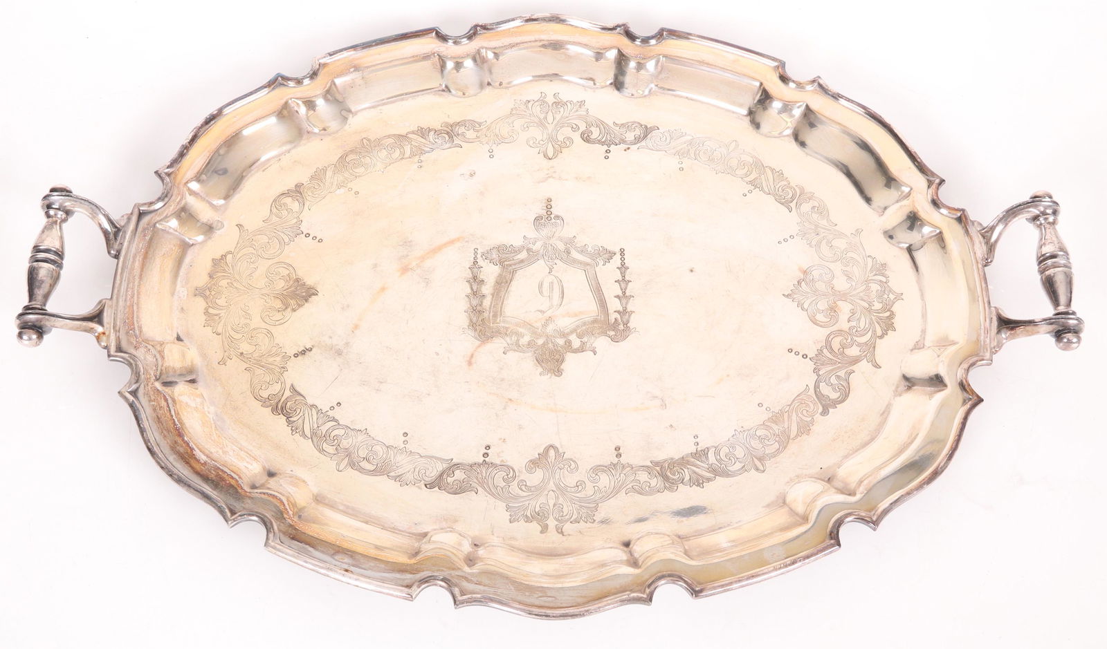 A Georgian Silver Plated Tea Tray (1 of 7)