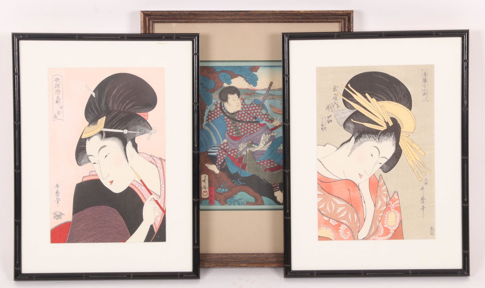 Three Japanese Woodblock Prints, 19th & 20th Century (1 of 12)